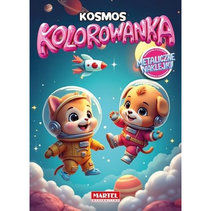 Martel Kosmos színezőkönyv fém matricákkal