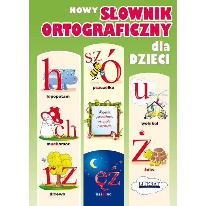 Literat helyesírási szótár gyerekeknek, színes illusztrációk, 20x25cm