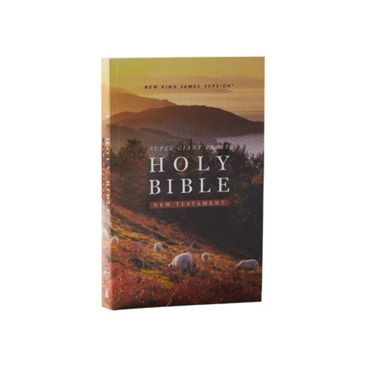 Nkjv Super Giant Print New Testament, Softcover, Red Letter, Comfort Print -