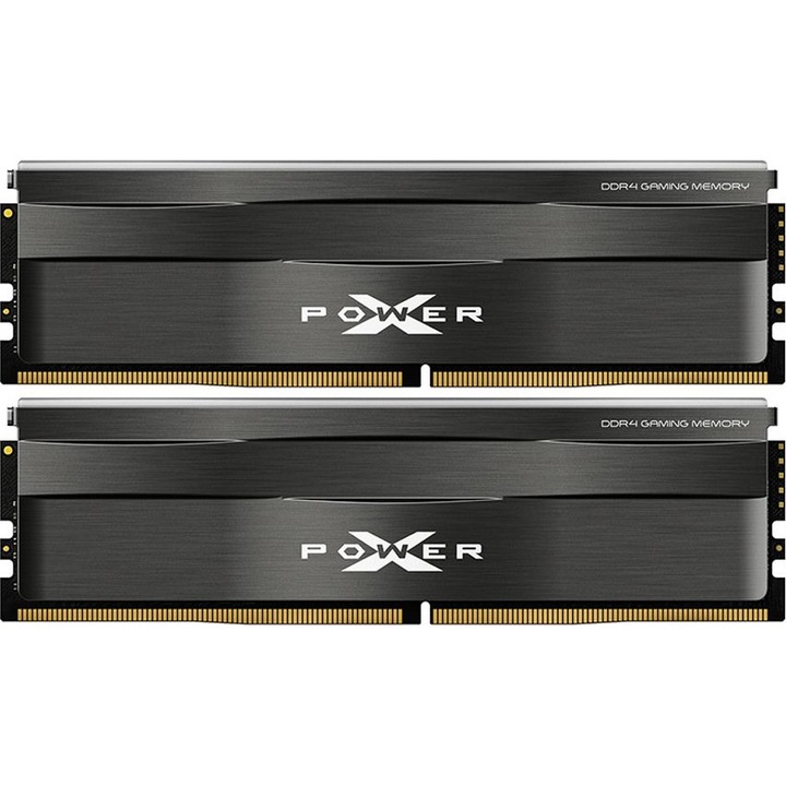 Silicon Power RAM memória, 16 GB (2 x 8 GB), DDR4, 3200 MHz, DIMM, 1.35 V, 16 CL, Szürke