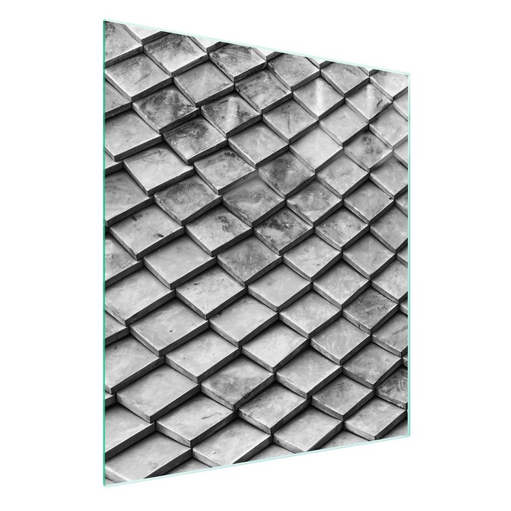 Placa de protectie din sticla TMK ArtDeko 45x52cm gri multifunctionala