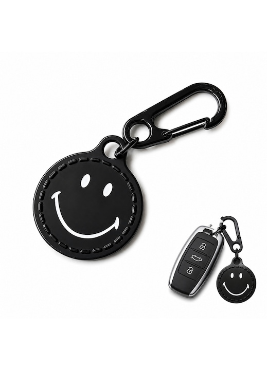 Breloc cu pandantiv in forma de fata zambitoare, accesoriu pentru rucsac cu stil metalic minimalist, ornament creativ si dragut, accesoriu de zi cu zi, potrivit pentru chei, genti, casti si decorarea telefonului