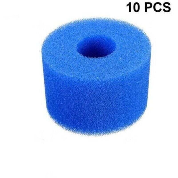 Filtre spuma lavabile tip S1 si VI, compatibile Intex Bestway, alb