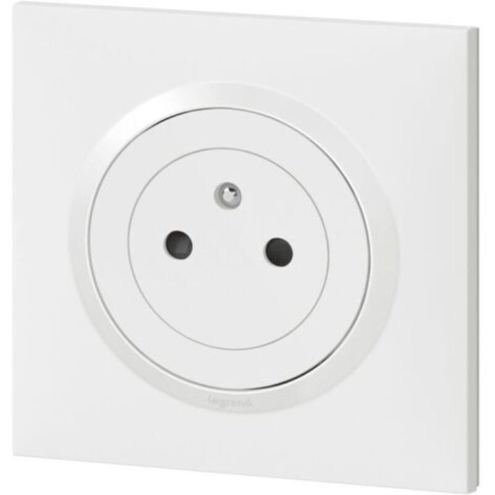 Priza 2P+T 16A, alb, suprafata, 1 placa patrata