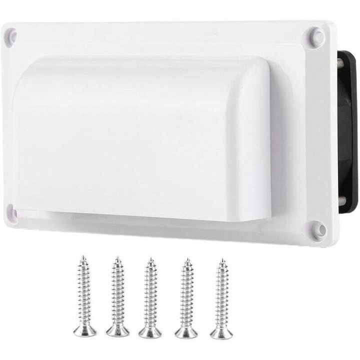 Oldalsó szellőző ventilátor 12V, 13W, csendes, lakókocsikhoz, utánfutókhoz, fehér