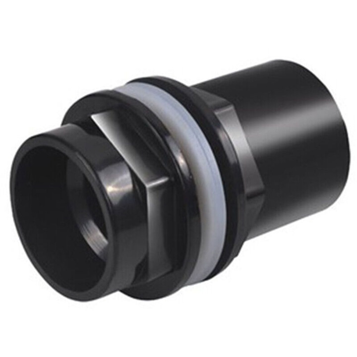 Accesoriu irigare, iesire PVC 40mm, pentru rezervor apa 1000L, negru