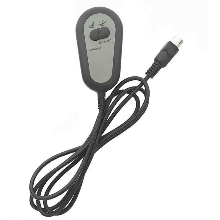 Telecomanda scaun electric inclinat, 2 butoane, negru