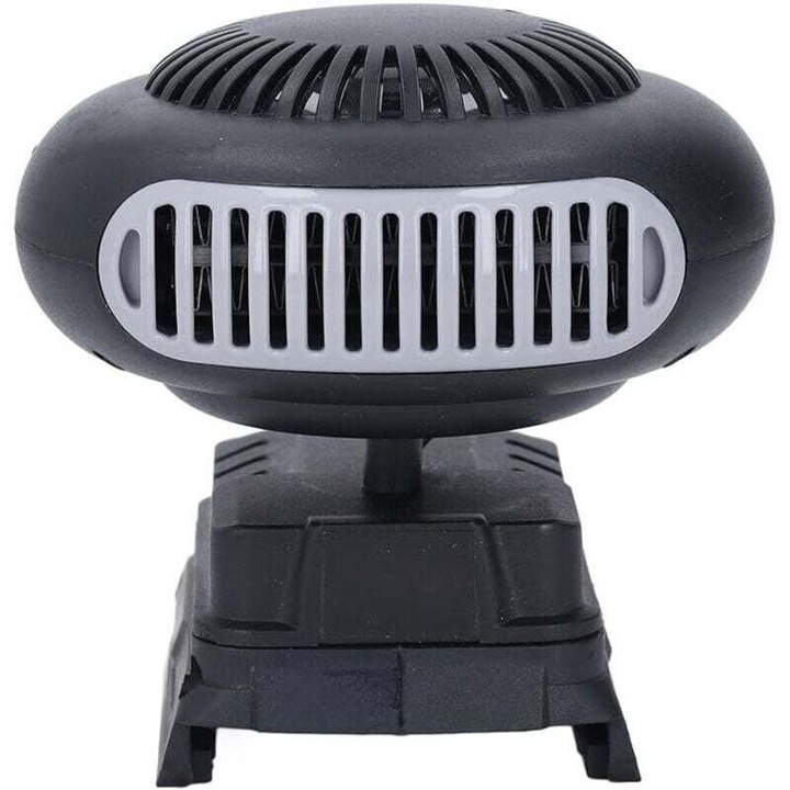 Aeroterma portabila fara fir, 2 trepte temperatura, 2 porturi USB, reincarcabila, negru