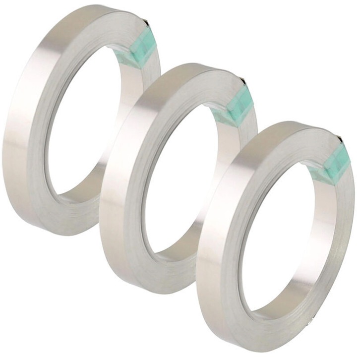 3 db tiszta nikkel szalag készlet, 0.18mm, 10m, ponthegesztéshez, korrózióálló