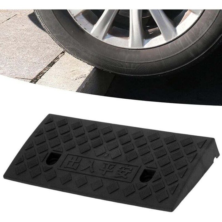 Mobil rámpa, műanyag, 5 cm vastag, fekete