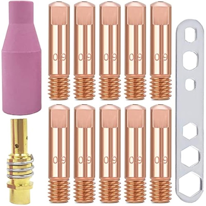 MB15 érintkezős hegesztő tartozék készlet 0.9mm kerámiával és kulccsal