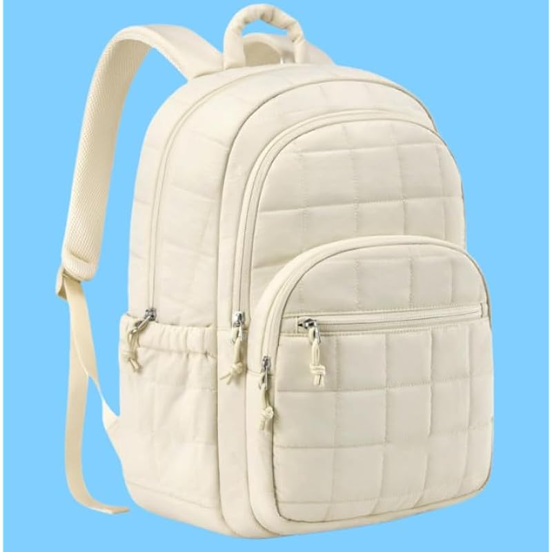 Rucsac laptop impermeabil 17.3 inch alb ajustabil confortabil organizat