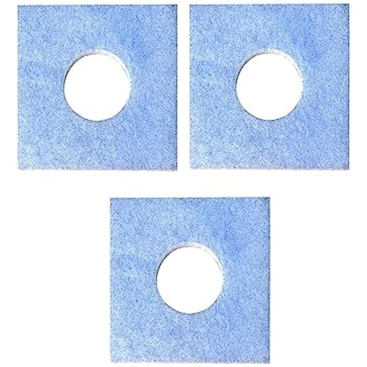 3 db szűrő készlet fürdőszobai ventilátorhoz 222x226x18mm fehér-kék G4 osztály