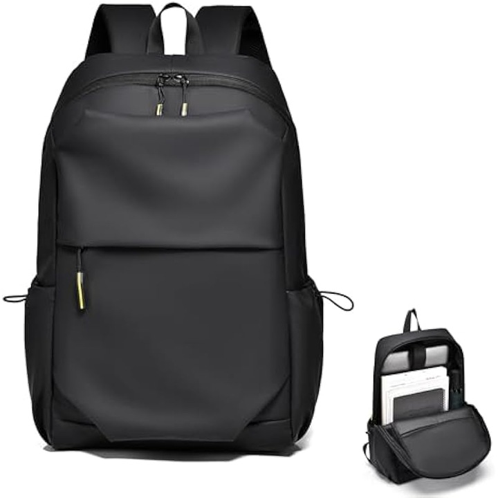 Rucsac laptop 15.6 inch, rezistent la apa, negru, ergonomic, spatios