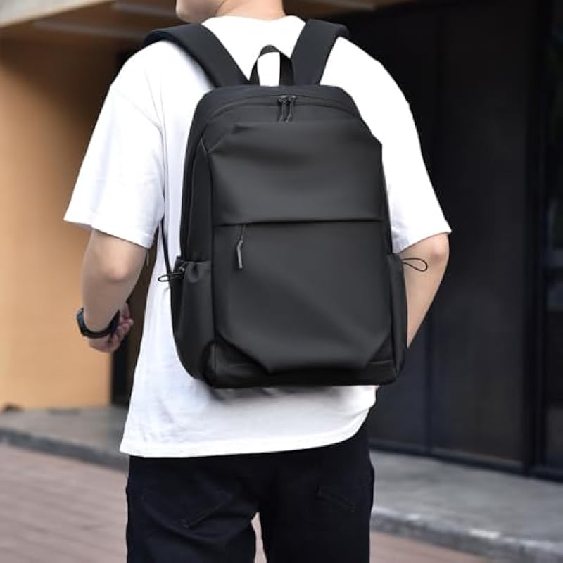 Rucsac laptop 15.6 inch, rezistent la apa, negru, ergonomic, spatios