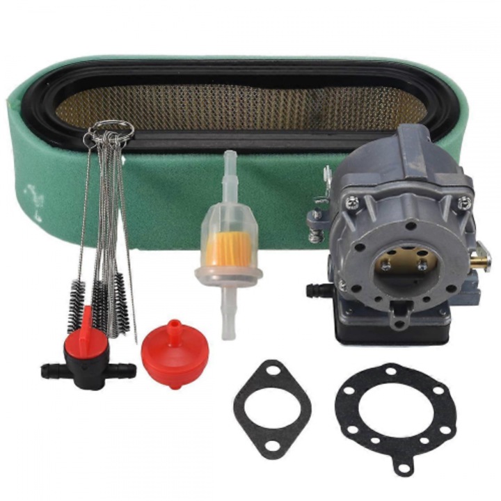 Karburátor kompatibilis Briggs & Stratton, légszűrő, ezüst-fekete-piros, univerzális
