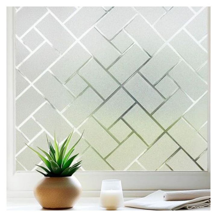Folie statica alba pentru fereastra 30x200cm