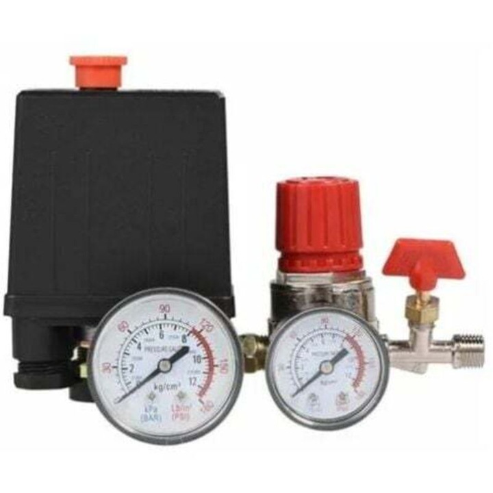 Légkompresszor nyomáskapcsoló 3000L/perc 0.05-1.2MPa 2-G1/4