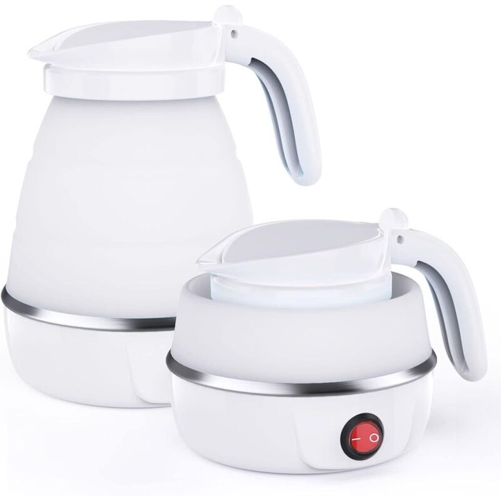 Fierbator electric pliabil, silicon, inox, 600ml, portabil