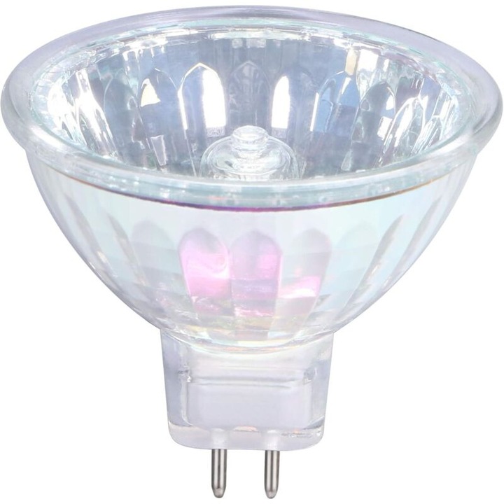 Халогенна крушка MR16 20W 12V GU5.3 топло бяла димируема 36° 4000ч комплект 6 бр.