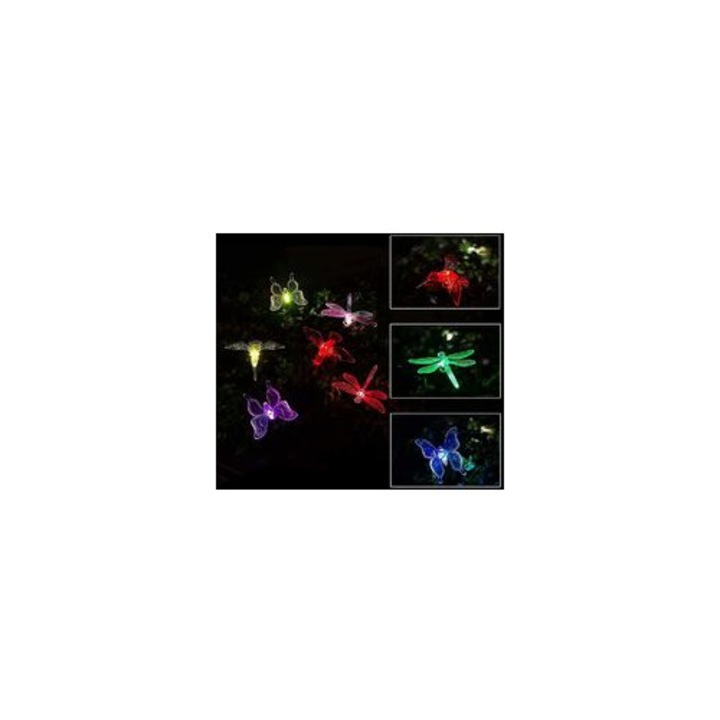 Lampi solare gradina set 3 multicolor metal plastic 6-8h autonomie