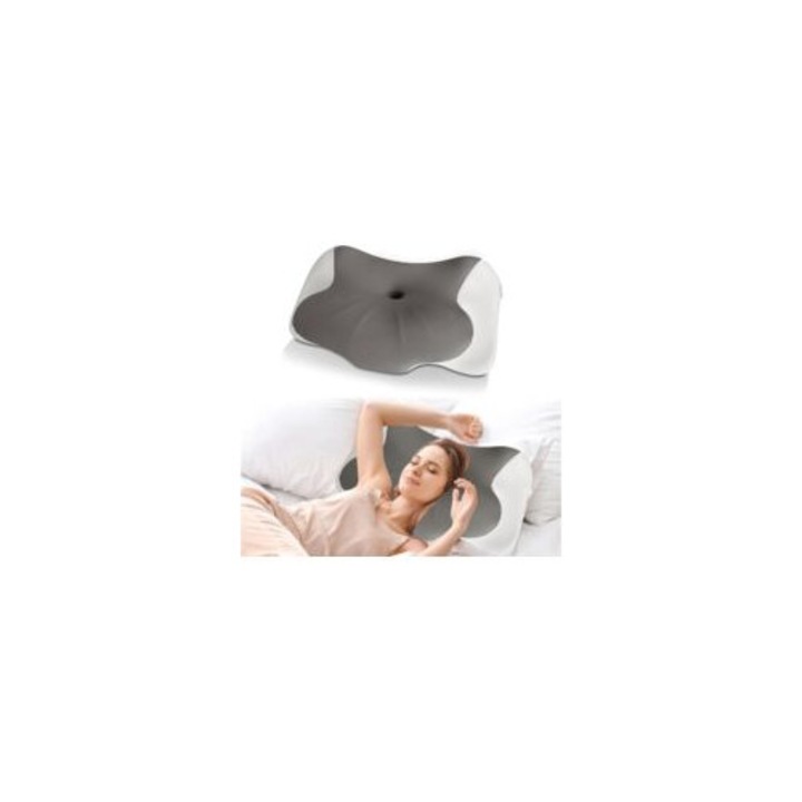 Butterfly ergonomikus memóriahab párna, Bluetooth, fehér