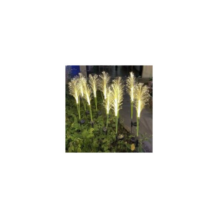 Set 2 lampi solare gradina, inox, LED, stele si luna, IP65, 30x10cm