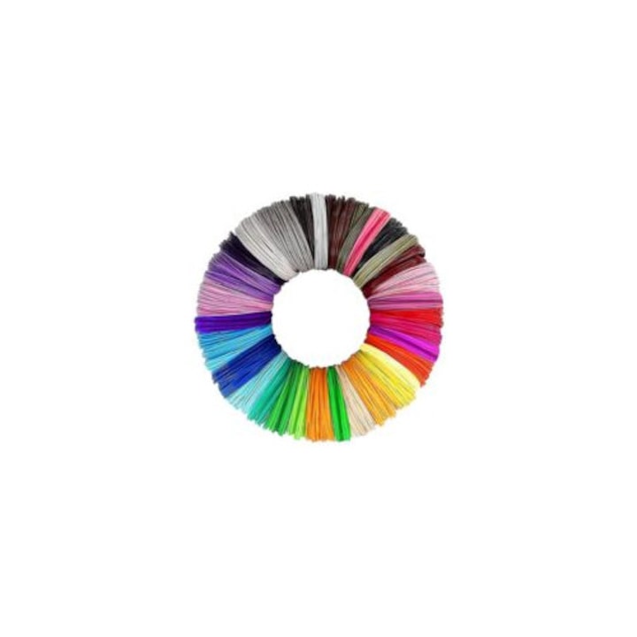 Filament PCL pentru stilou imprimare 3D, 1.75mm, set 30 culori aleatorii