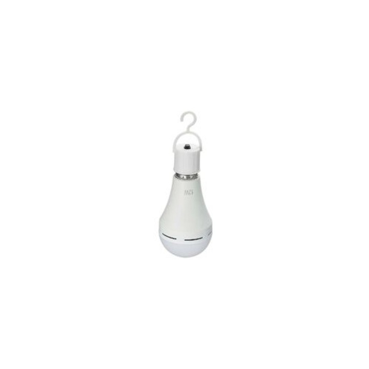 Újratölthető LED izzó, E26 E27 foglalat, fehér, 6.5x17cm, 2 darabos szett