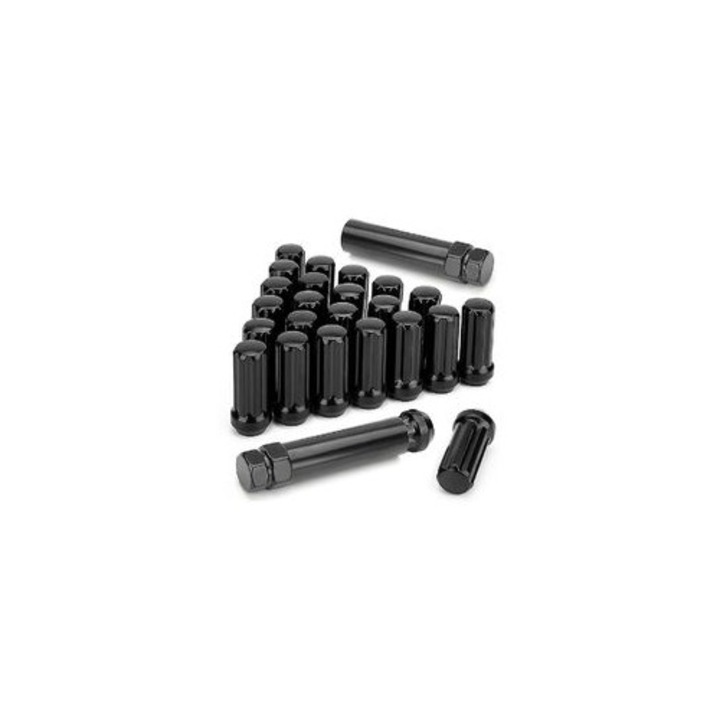 Set 24 prezoane roti M14x1.5, negru, 51x23mm, cu 2 chei hexagonale