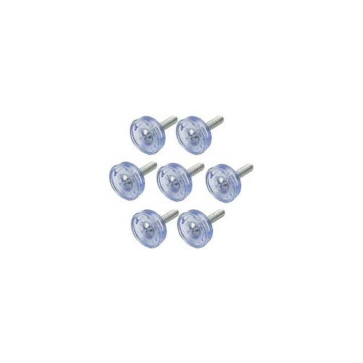 Picioare reglabile mobilier, set 20 buc, transparent, 34.5x24mm