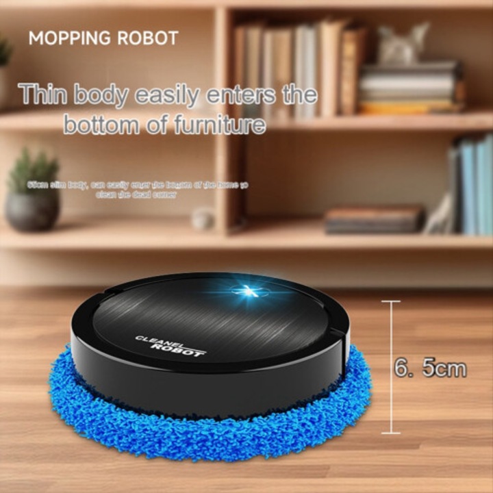 Intelligens robot felmosó, nedves-száraz porszívó, fehér, 1 szett