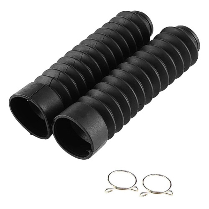 Motorkerékpár első villa gumiharang fekete 205x42mm 2 darabos szett