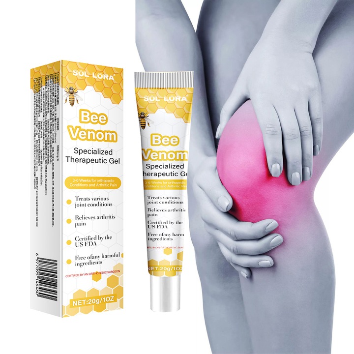 Gél méhméreggel ízületi ápolásra, fájdalomcsillapító nyakra, vállra, csuklóra, 100ml