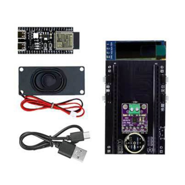 Комплект робот AI Voice Chatbot, 16M flash, 8M PSRAM, RGB, USB двоен Type-C, черен
