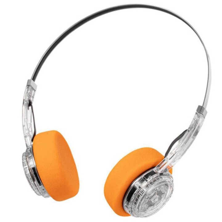 Retro vezeték nélküli fejhallgató, összecsukható, Hi-Fi hangzás, fekete