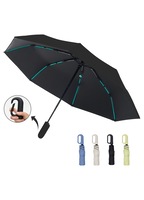 Umbrela Invertata Compacta cu Maner Carabiner Never Forget - Umbrela de Calatorie Rezistenta la Vant, Automata, cu Deschidere si Inchidere Automata, Cadru Durabil cu 10 Oase, pentru Femei si Barbati