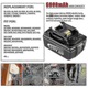 Комплект 2 батерии 18V 6000mAh черен 11,2x6,9см