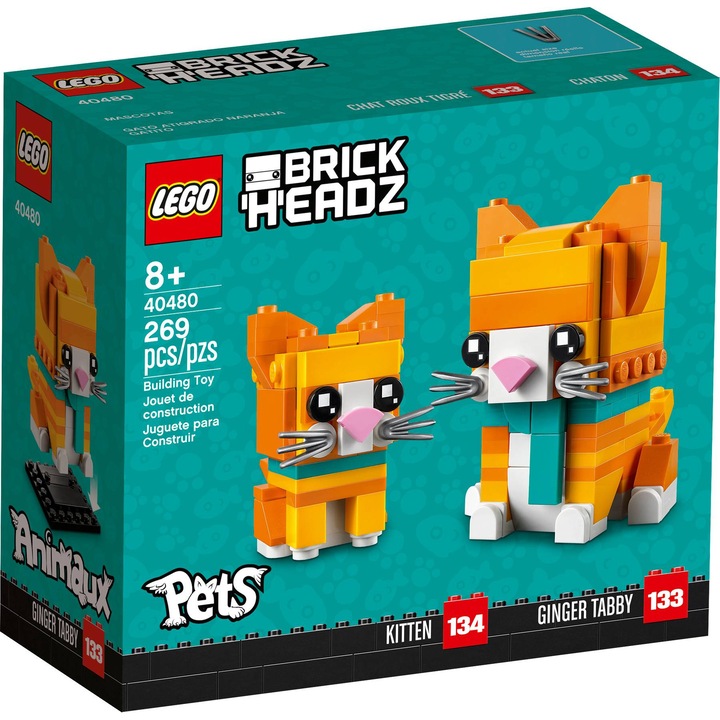 LEGO Ginger Tabby Cat Pisica Rosie 40480