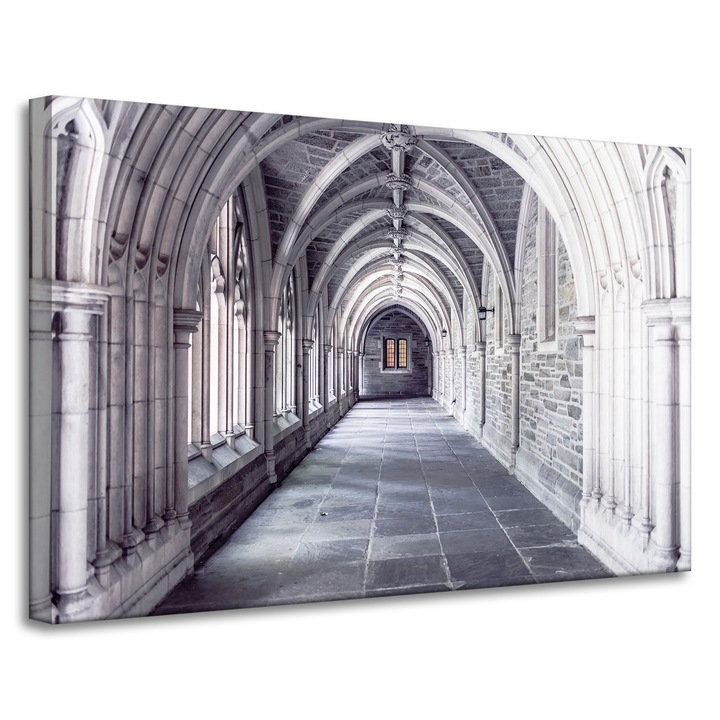Картина върху платно MPINK, барокова архитектура, 90x60см, текстурирана, дървени рамки