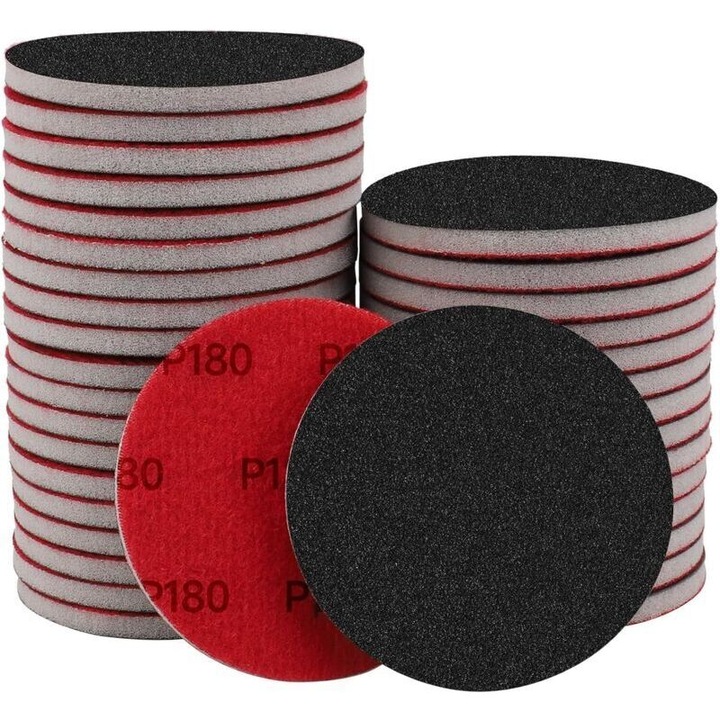 Set 20 bureti slefuitori 7.6x7.6cm, abraziv 180-3000, flexibili, spuma, maro