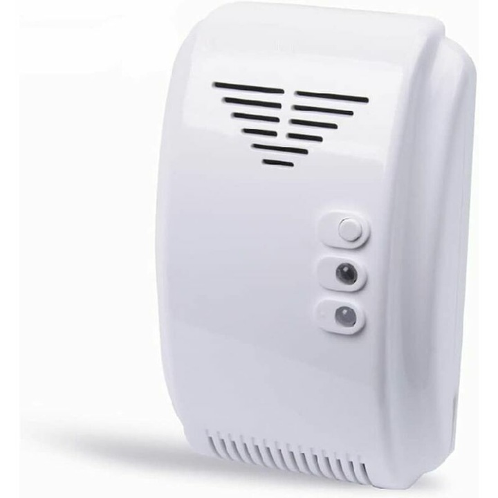 Detector gaz 12V, compact, alb, 4.8cm