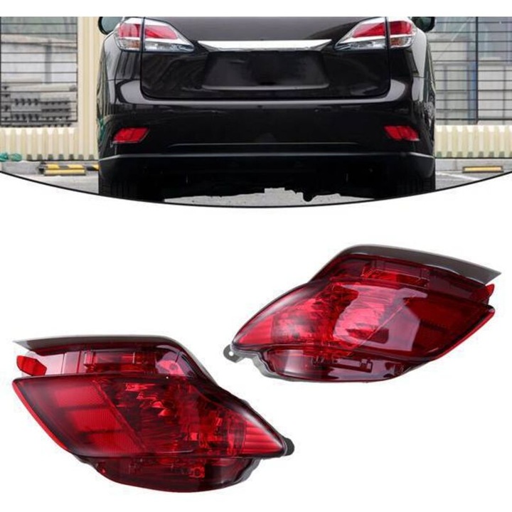 Set lumini decorative bara spate Lexus RX350 RX450H 2010-2015 rosu ABS