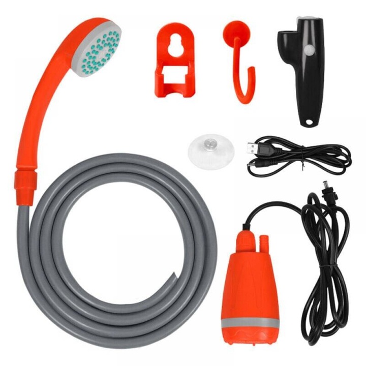 Dus portabil electric reincarcabil USB portocaliu 2x2m 0.8kg