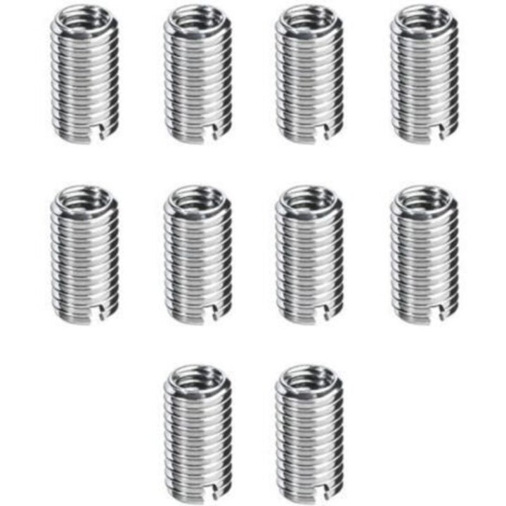 Set 10 insertii filetate din otel inoxidabil M8x1.25 M10x1.5 rezistente la vibratii