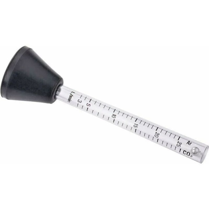 Tester debitmetru gaz pentru sudura, 0-25 l/min, 14cm, culoare standard