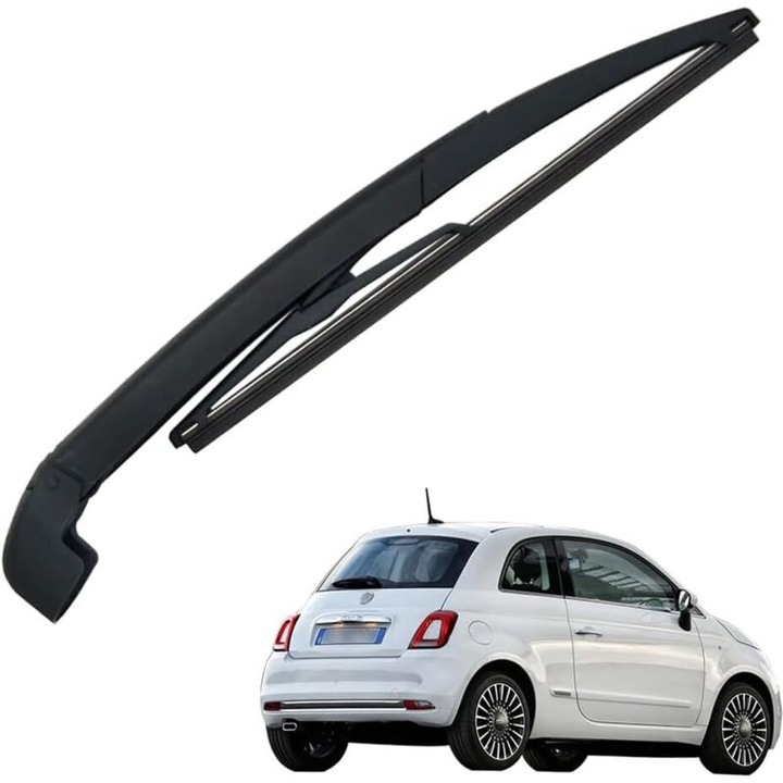 Hátsó ablaktörlő készlet 280x300mm fekete Fiat 500 2007-2011