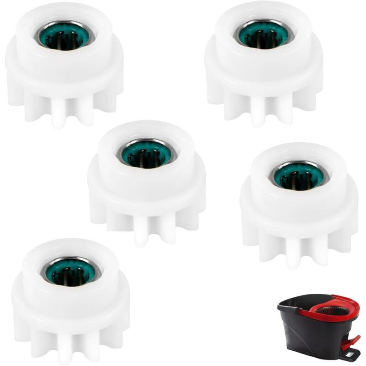 5 részes készlet univerzális forgó felmosó cserealkatrészek műanyag fém