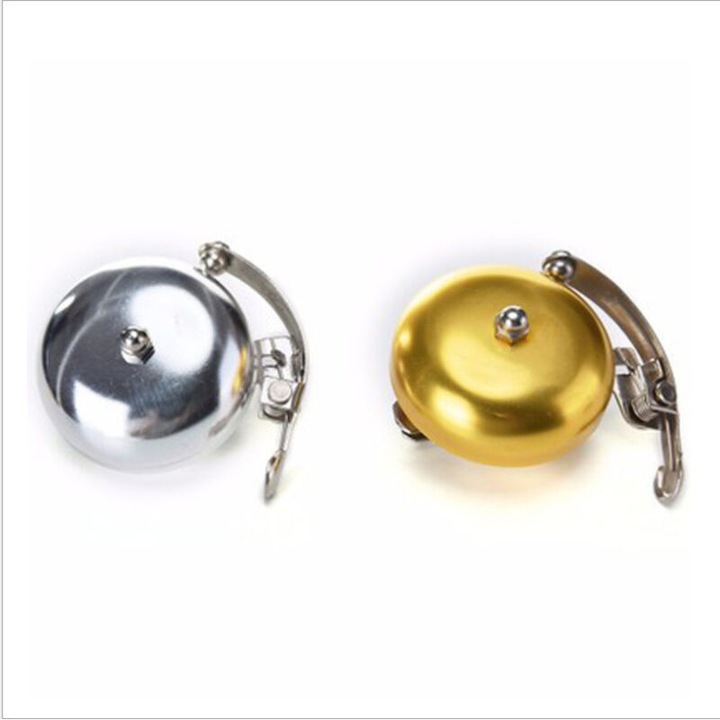 Sonerie bicicleta aluminiu, set 2 piese, aurie si argintie, 22.2mm