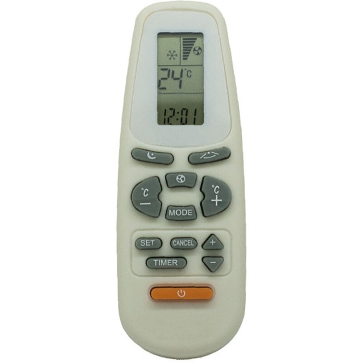 Telecomanda aparat aer conditionat RC-5, ABS, 45x120x30mm, alb